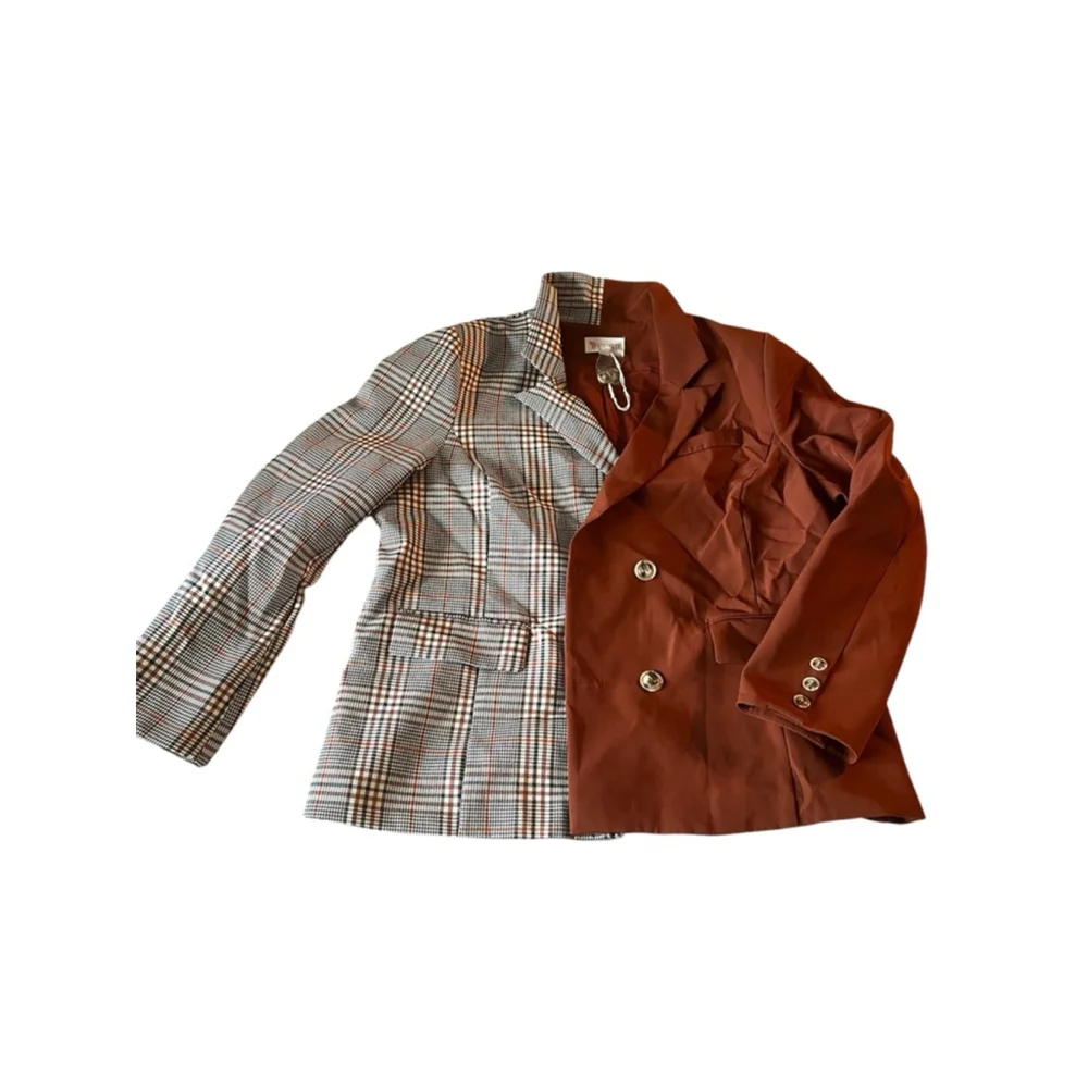 L’ATISTE Two Tone Color Block Suit Set - Picture 4 of 8